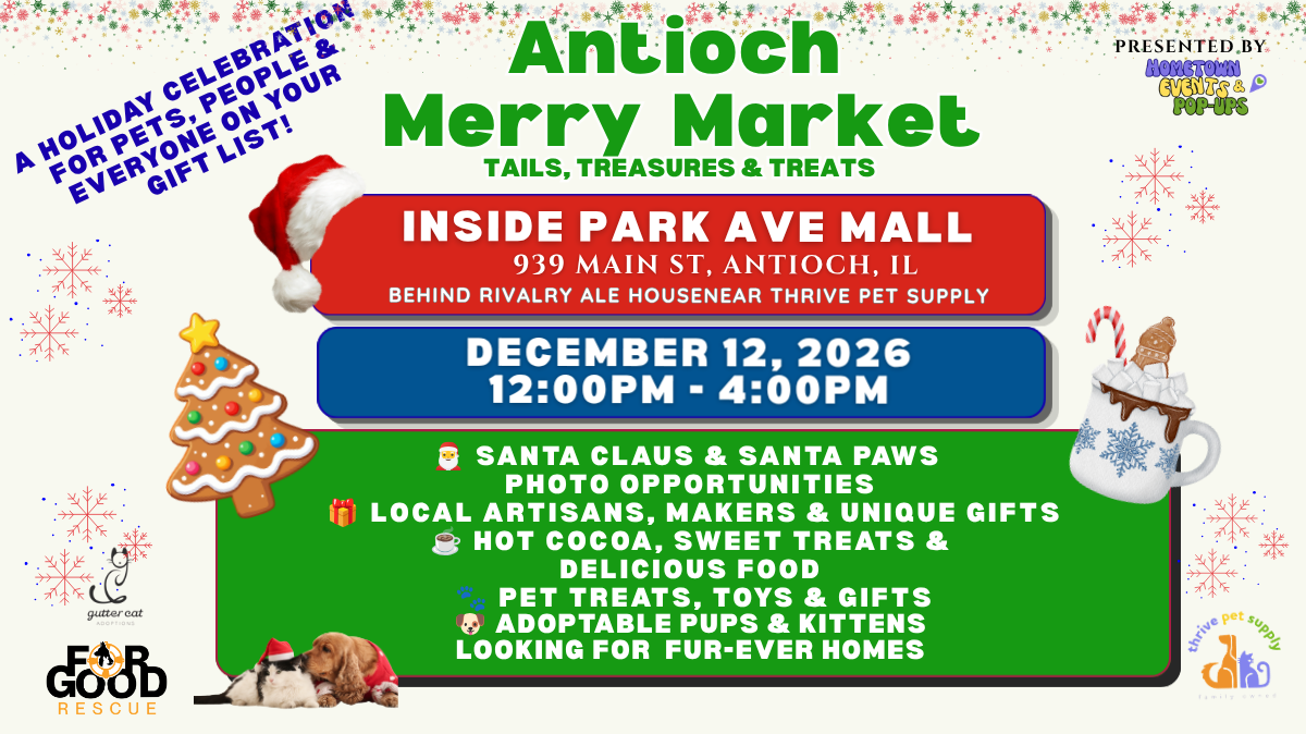 Antioch Merry Market: Tails, Treasures and Treats